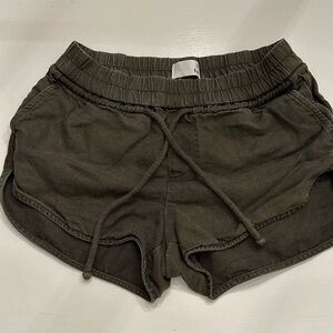 Army green shorts by aritiza